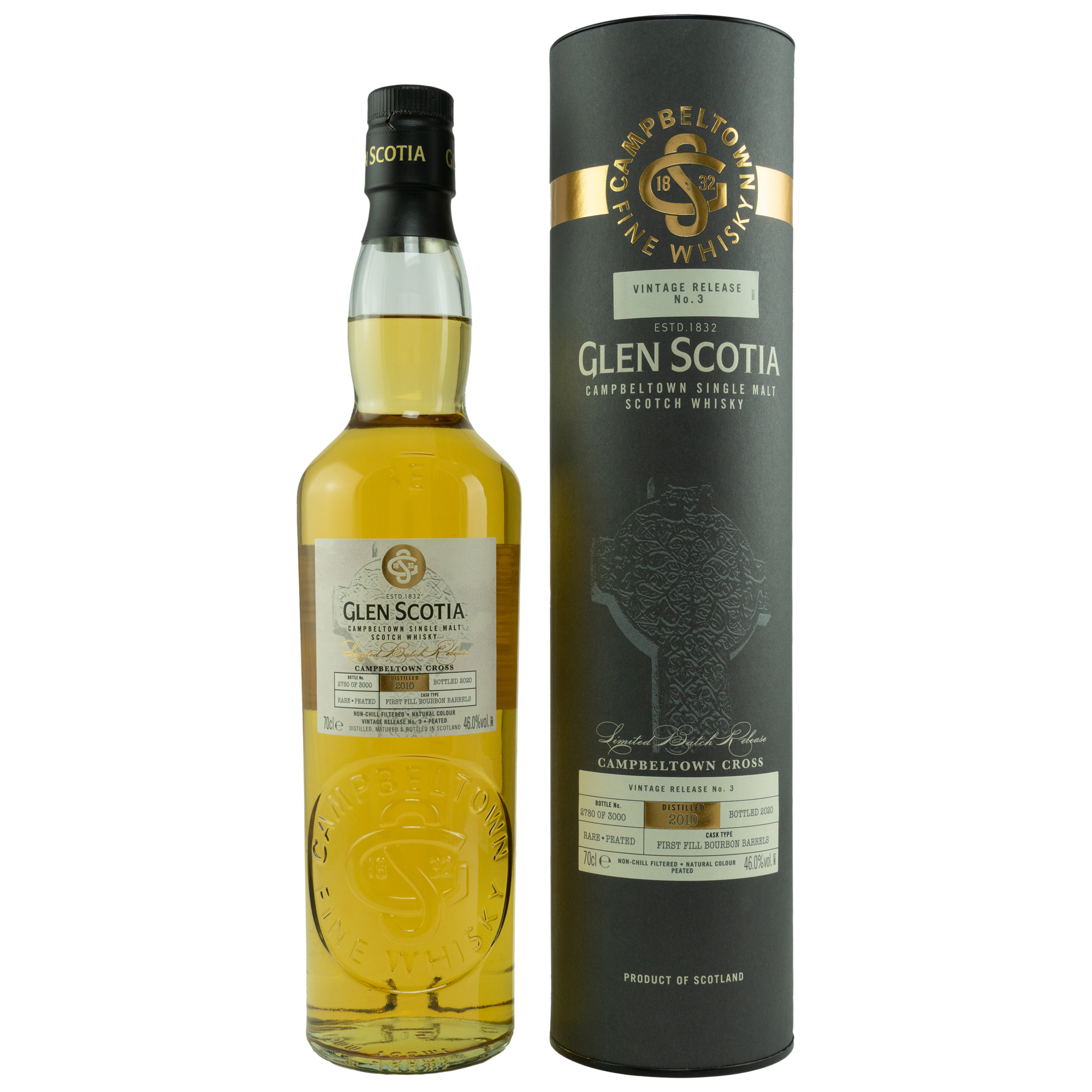 Glen Scotia 2010 Campbeltown Cross, Vintage Release No. 3, Rare Peated 